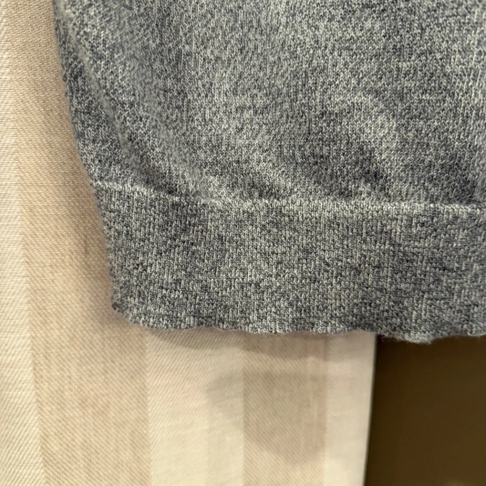 J. Crew Men's Marled Coal Washable Merino Wool Sweater, Size Large Tall